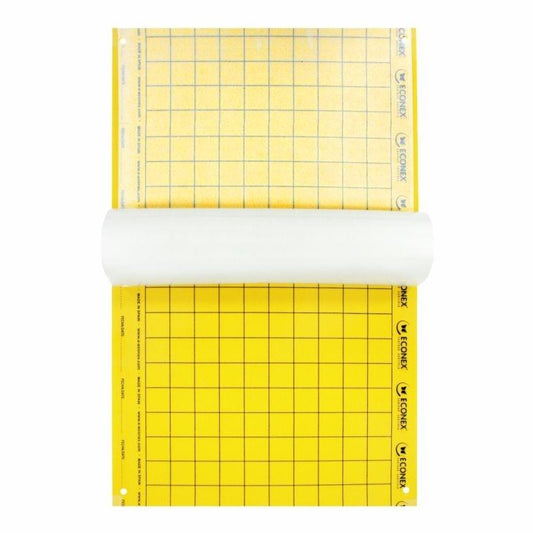 Armadilha cromática amarela Econex para moscas brancas e pulgões 40 x 25 cm