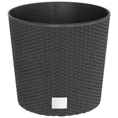 Macetero Interior Extraíble Pp Ratán Gris Antracita 15/15,3 L_0