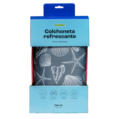 Colchoneta De Gel Refrescante Para Perro Talla Xl De 100x60cm Con Estampado Veraniego Indico Wuapu_4