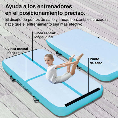 Jowy Airtrack 200x100x20cm Colchoneta Inflable, Color Azul_1