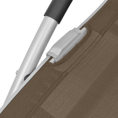 Vidaxl Tumbona Con Cojín Aluminio Y Textilene Gris Taupe_5