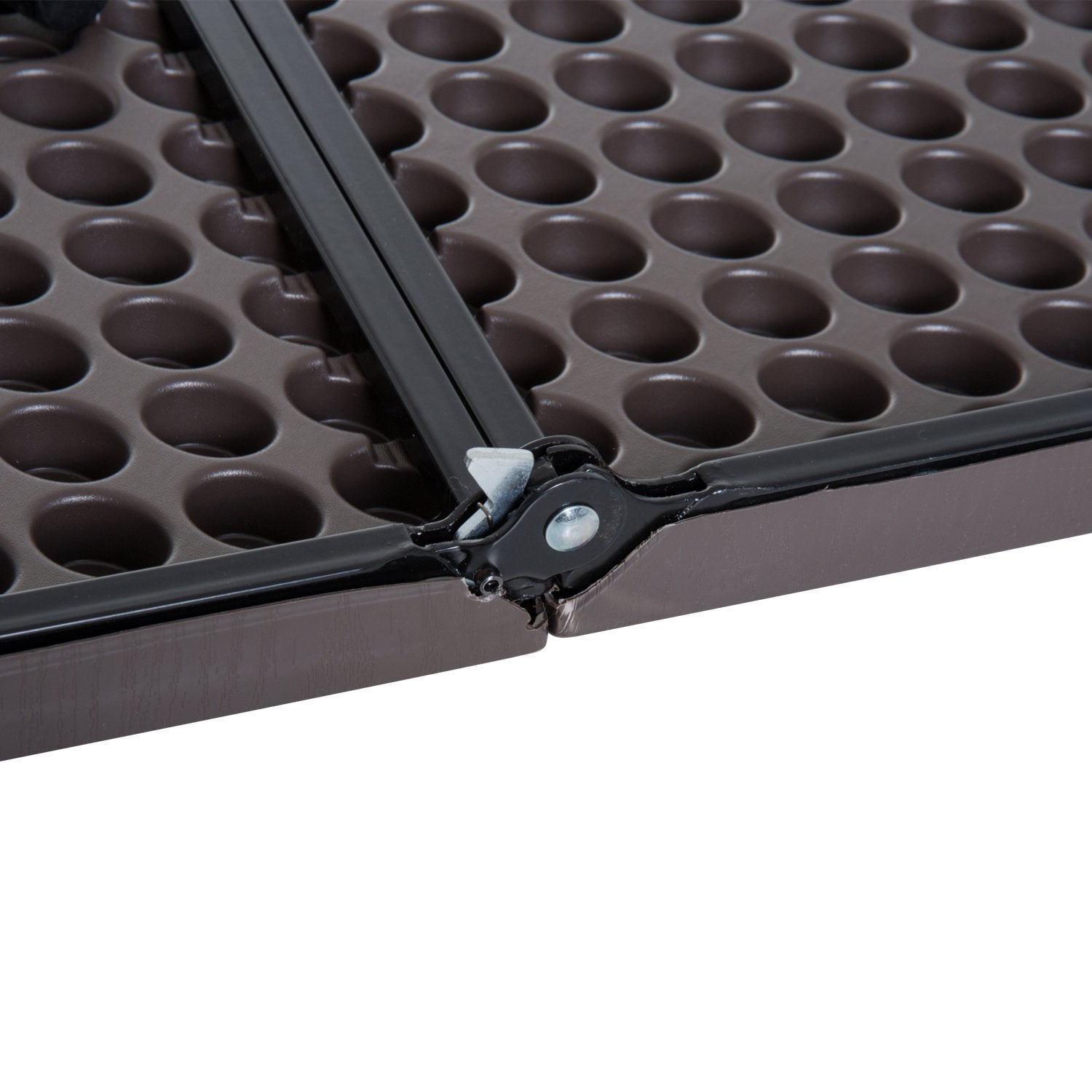Outsunny Mesa Plegable Portátil Para Camping Mesa Auxiliar Multiusos Marrón_3