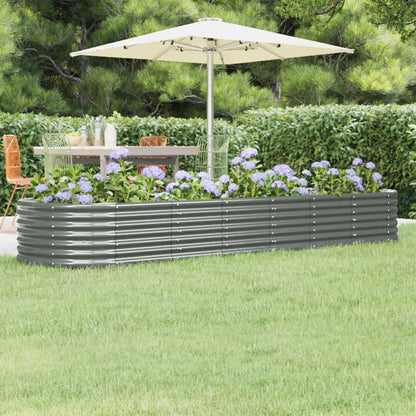 Jardinera Arriate Acero Galvanizado Gris 296x80x36 Cm_1