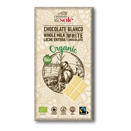 Chocolate Branco Orgânico Solé 100 g