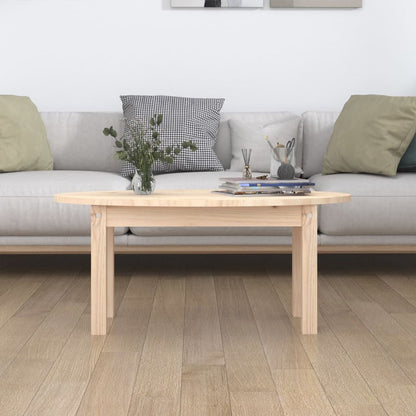 Mesa De Centro De Madera Maciza De Pino 80x40x35 Cm_1