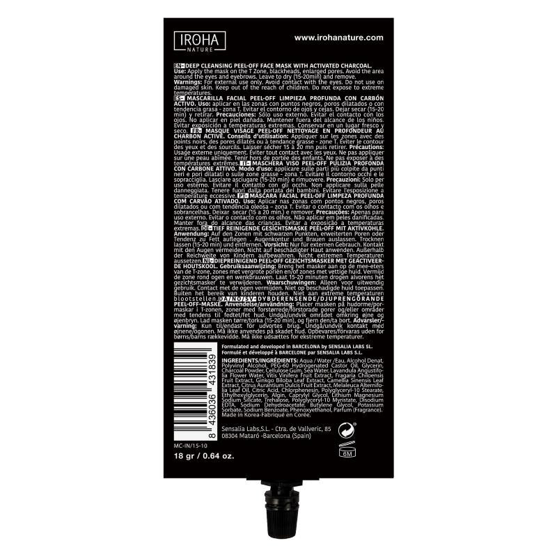 Máscara Peel Off de Limpeza Profunda Iroha Nature 18g