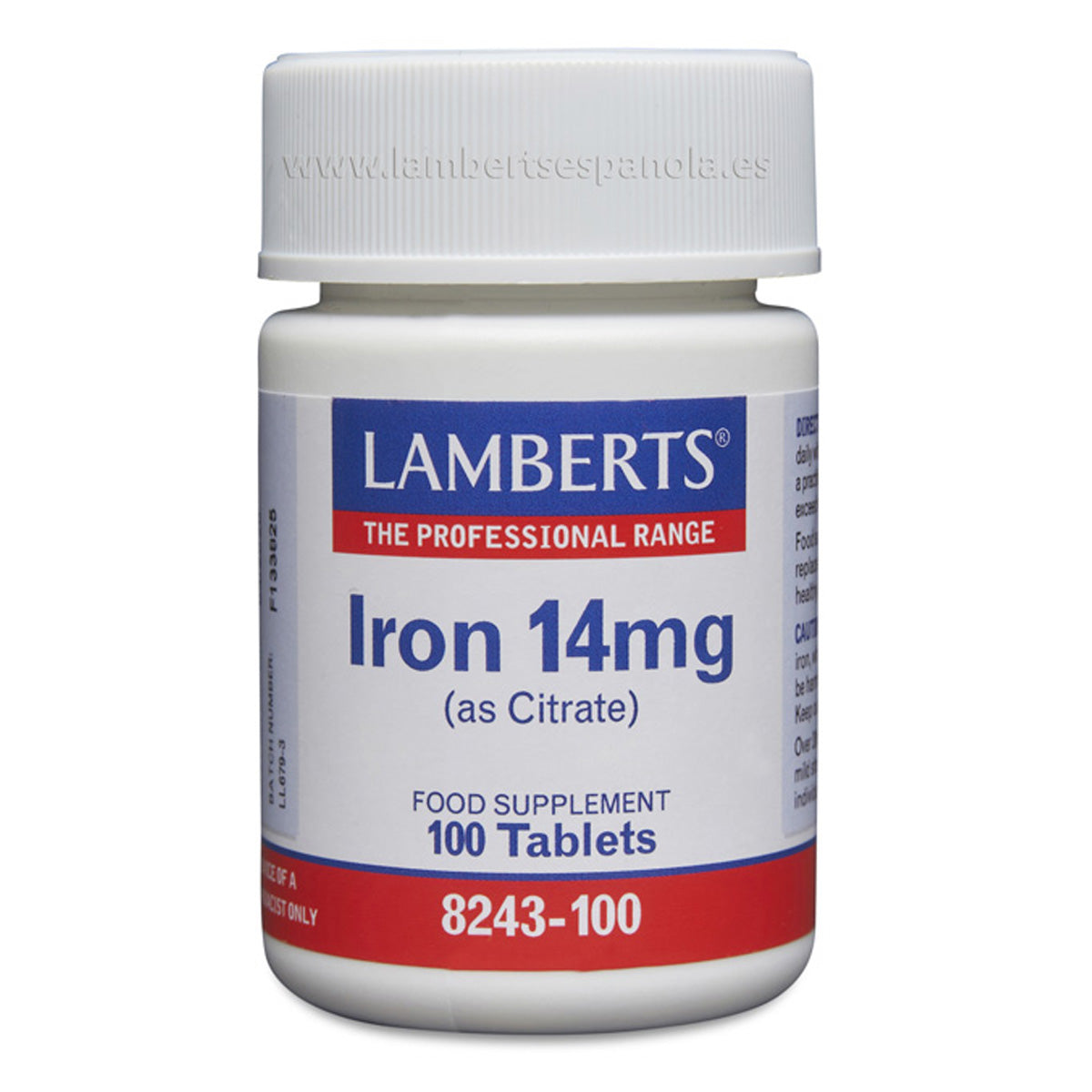 Ferro 14 mg Lambert 100 comprimidos