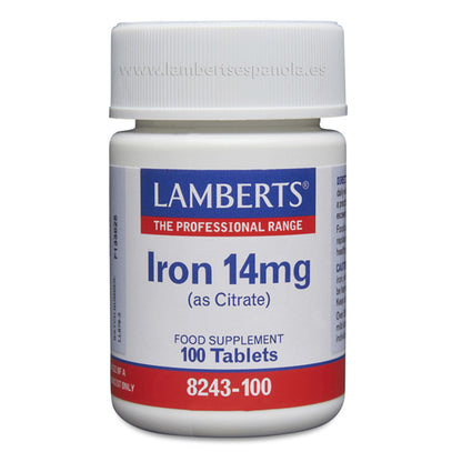 Ferro 14 mg Lambert 100 comprimidos