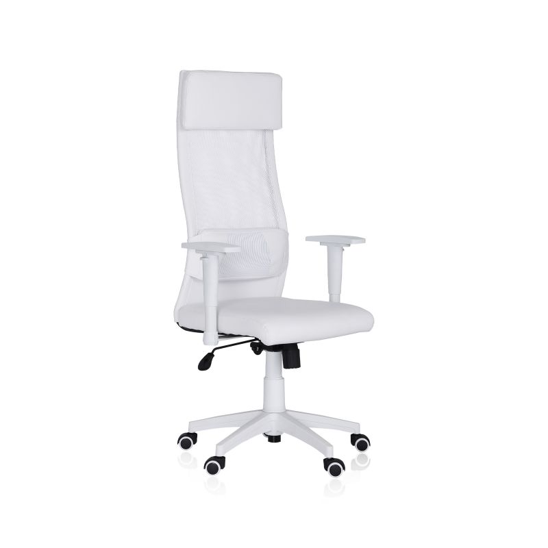 Silla De Oficina Airflow Símil, Blanco, 65 X 120a128 X 65cm_0