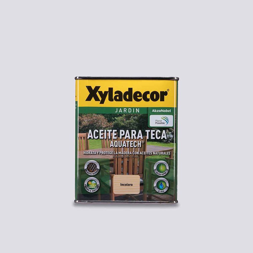 Aceite Para Teca Incoloro Aquatech Xyladecor- 5 L_0
