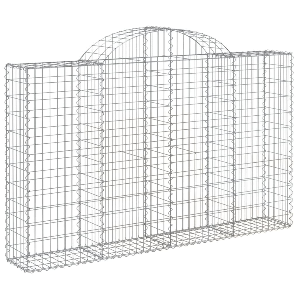Cestas De Gaviones 6 Uds Forma De Arco Hierro 200x30x120/140 Cm_2