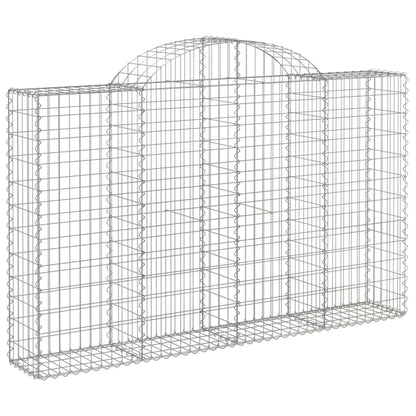 Cestas De Gaviones 6 Uds Forma De Arco Hierro 200x30x120/140 Cm_2