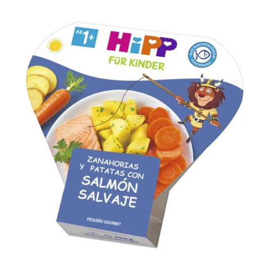 Cenouras e batatas com salmão selvagem Bio HIPP 250 g 