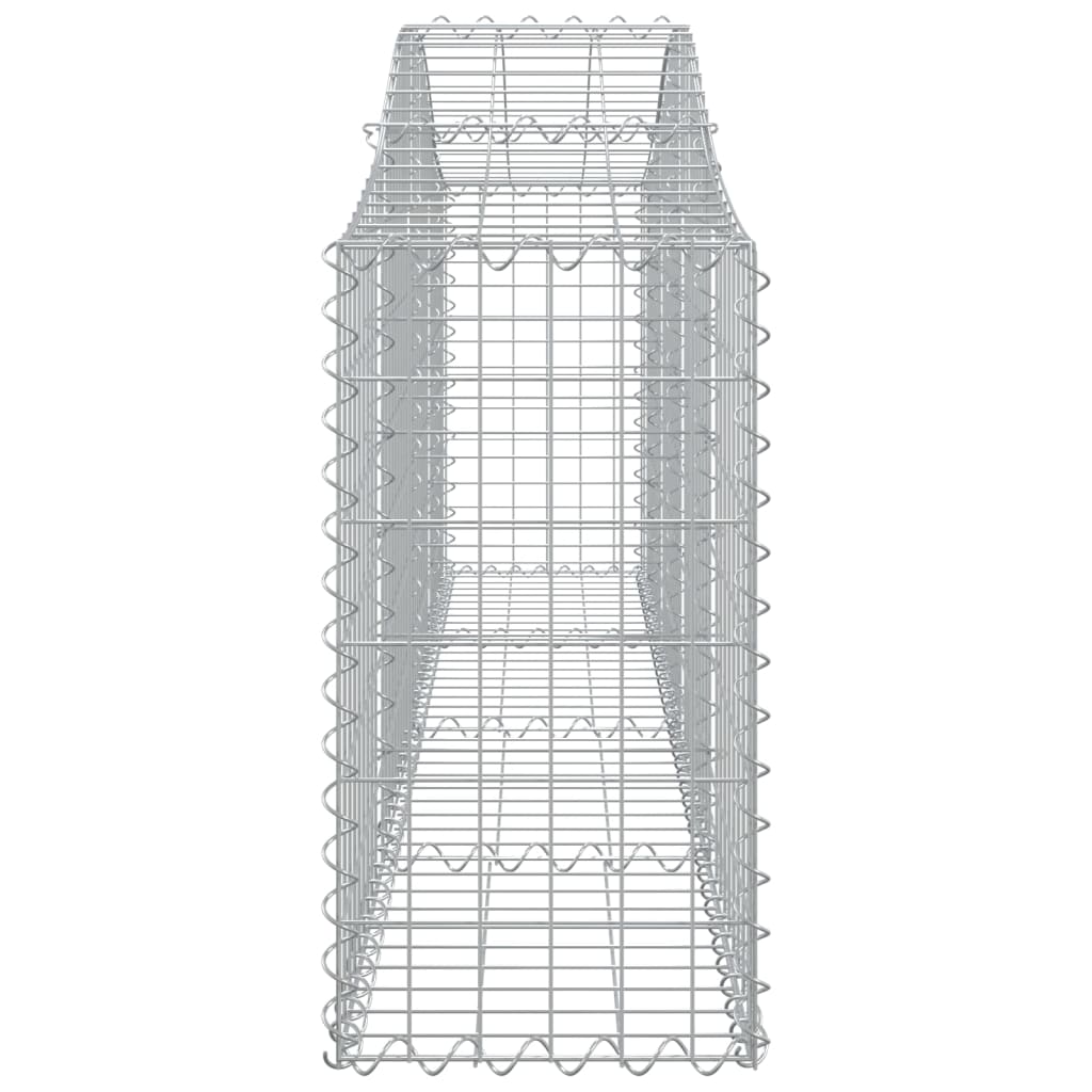 Cestas De Gaviones 13 Uds Forma De Arco Hierro 200x30x60/80 Cm_4
