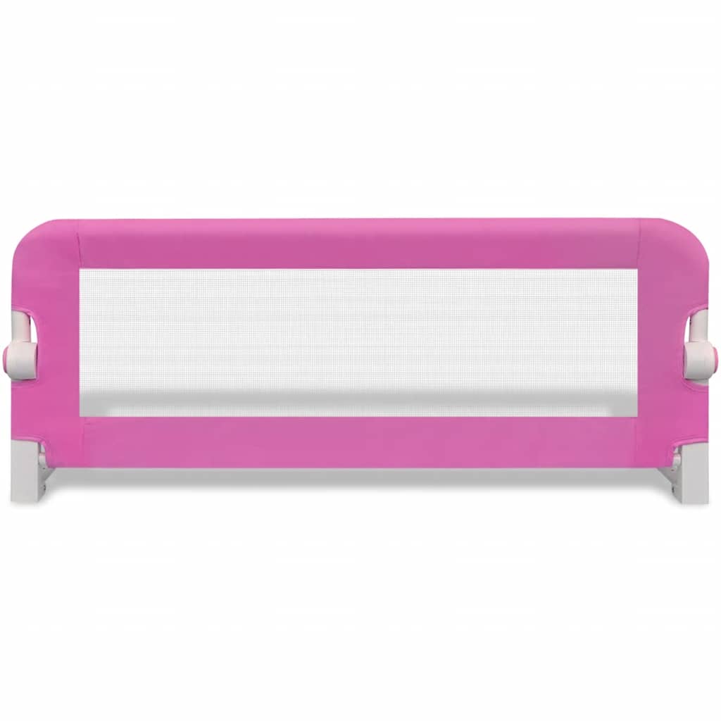 Barandilla De Seguridad Cama De Niño 2 Uds Rosa 102x42 Cm_3
