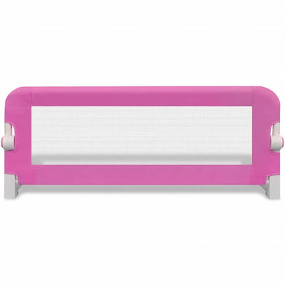Barandilla De Seguridad Cama De Niño 2 Uds Rosa 102x42 Cm_3