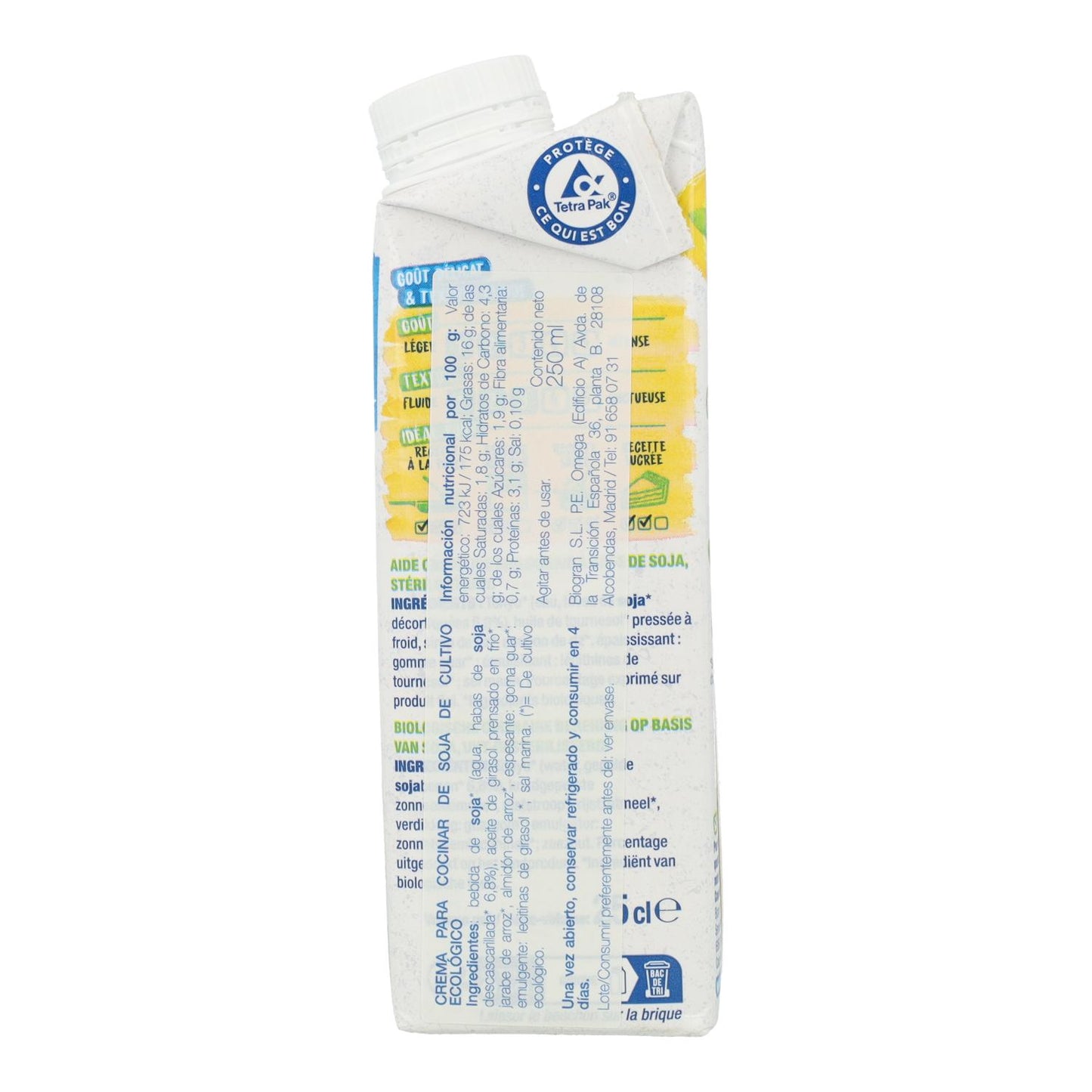 Bjorg Creme de Soja para Cozinhar 250 ml