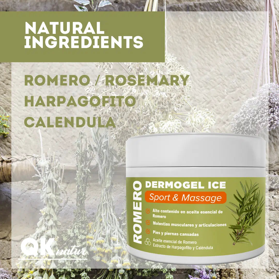 QKnatur - Gel Crema Romero - Ayuda A Aliviar Y Calmar Molestias Musculares - 300ml - Con Aceite Esencial De Romero_5