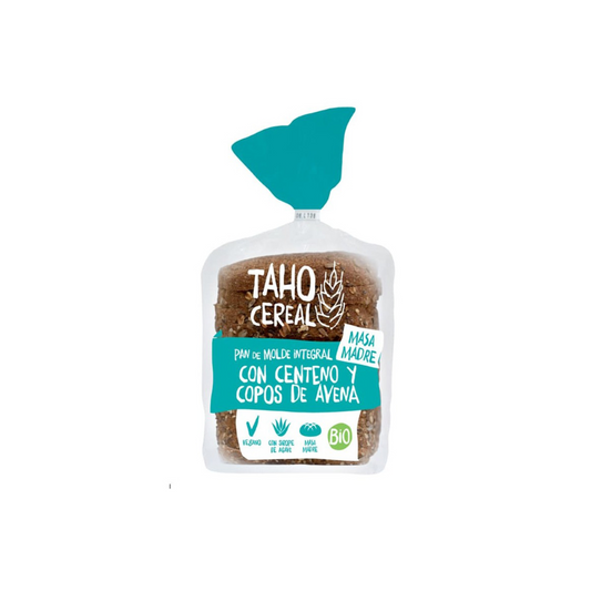 Pão de centeio e aveia biológico Taho 400 g