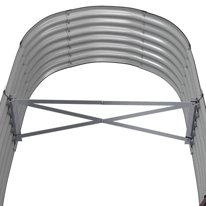 Jardinera Arriate Acero Galvanizado Marrón 152x80x36 Cm_4