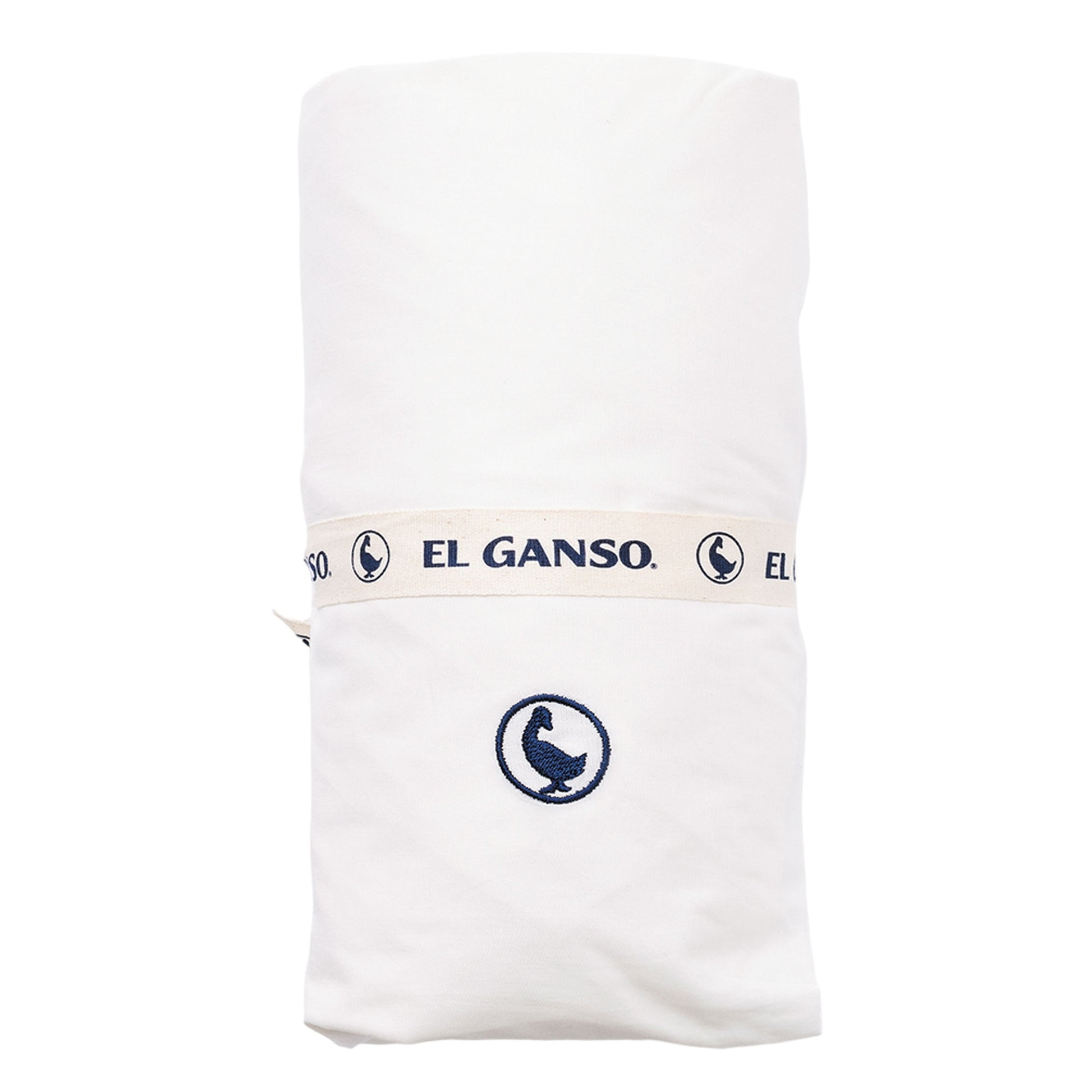Sábana Bajera 90x200cm Blanca 100% Algodón 180tc. Elegancia Con Logo Bordado._0