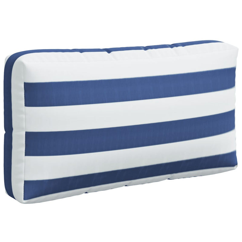 Vidaxl Cojines Para Palés 3 Piezas Tela Oxford Azul Y Blanco A Rayas_5