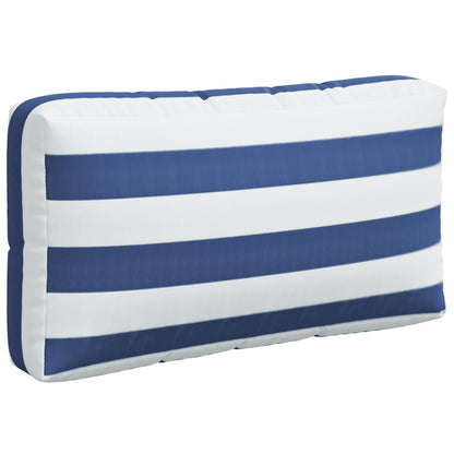 Vidaxl Cojines Para Palés 3 Piezas Tela Oxford Azul Y Blanco A Rayas_5