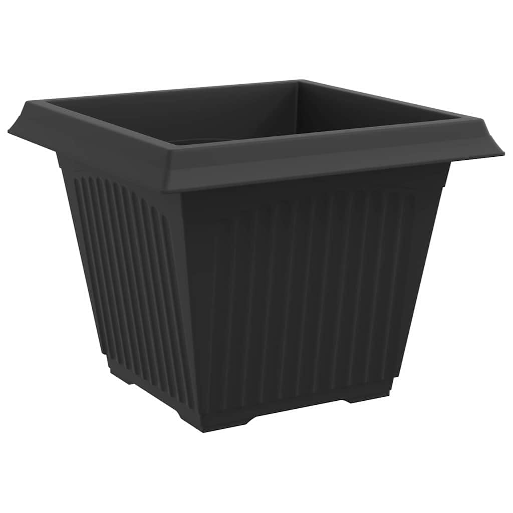 Macetas 24 Uds. Negro Plástico_5