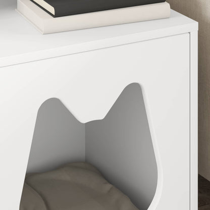 Casa Para Gatos 42,5 X 40 X 53,5 Cm Madera De Ingeniería_3