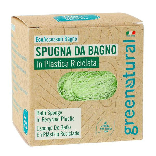 Esponja feita de plástico reciclado