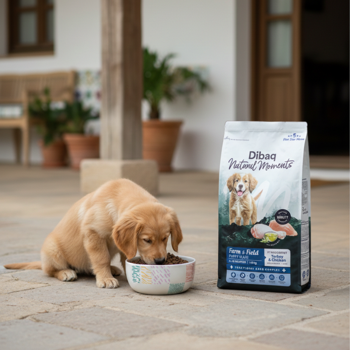 Dibaq Natural Moments 5 Star Pavo Y Pollo Cachorro Razas Grandes 2 Kg_4
