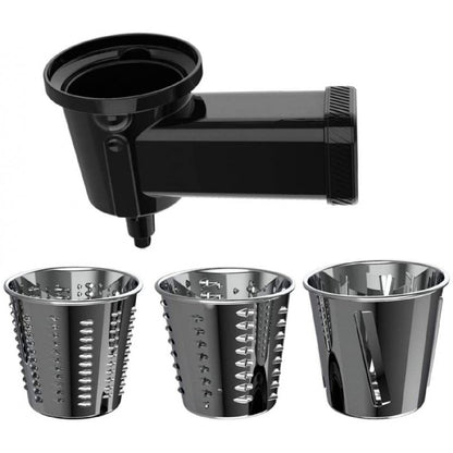 Accesorio Para Amasadora Twist&fusion Salad. 3 Tambores Intercambiables, Ideal Para Cortar, Rallar Y Rebanar Verduras, Acero Inoxidable, Compatible_0