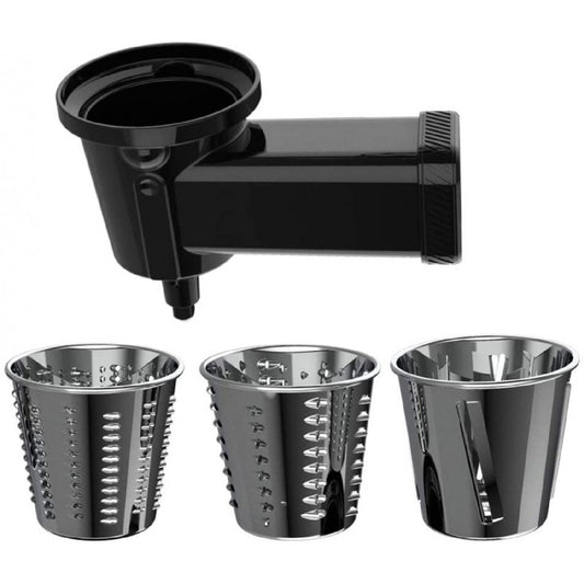 Accesorio Para Amasadora Twist&fusion Salad. 3 Tambores Intercambiables, Ideal Para Cortar, Rallar Y Rebanar Verduras, Acero Inoxidable, Compatible_0