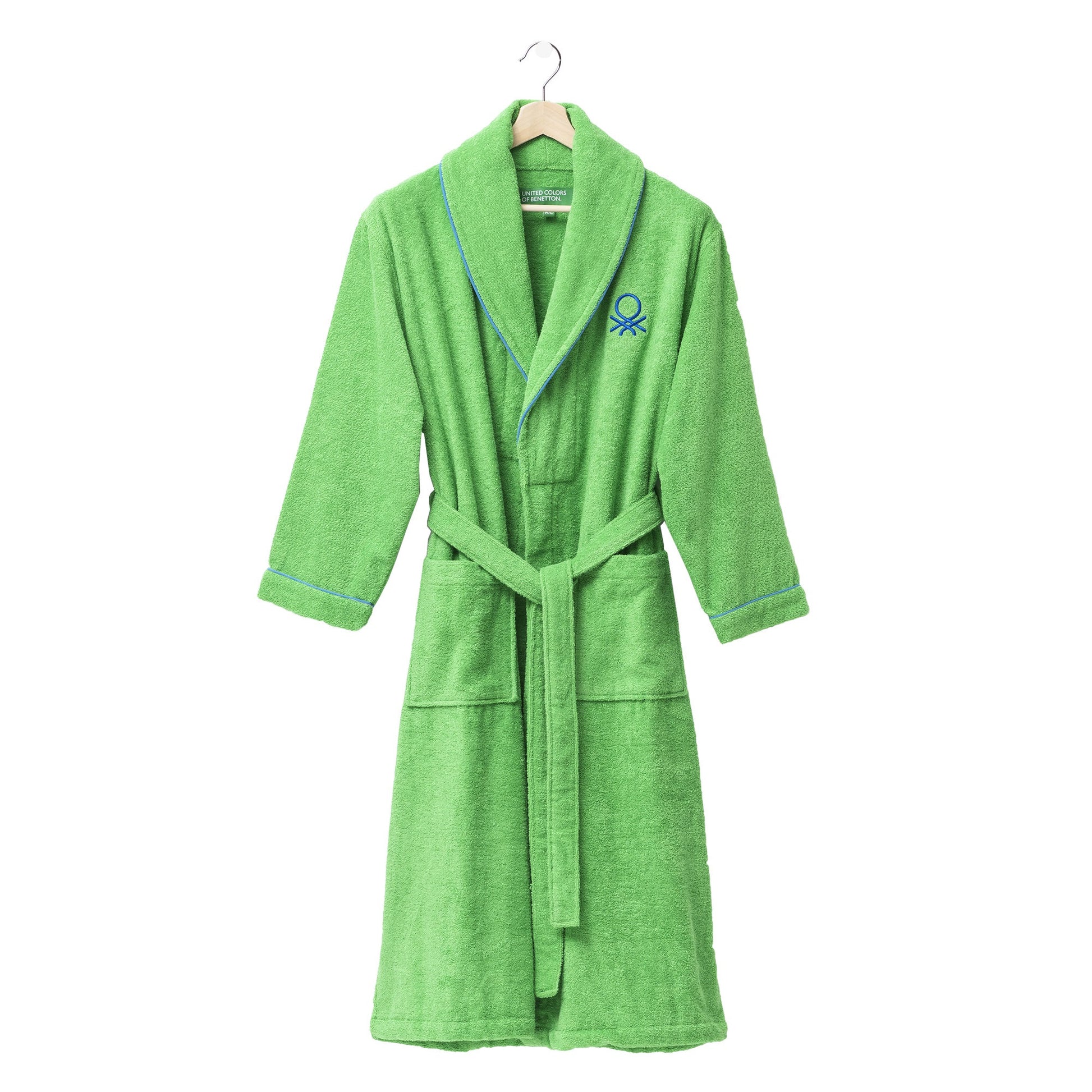 Albornoz M/l 360gsm 100% Algodón Verde Rainbow