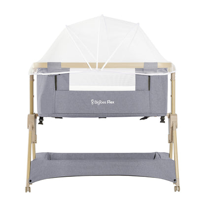 Minicuna De Colecho Plegable Bigtoes Flex Grey Nature_4
