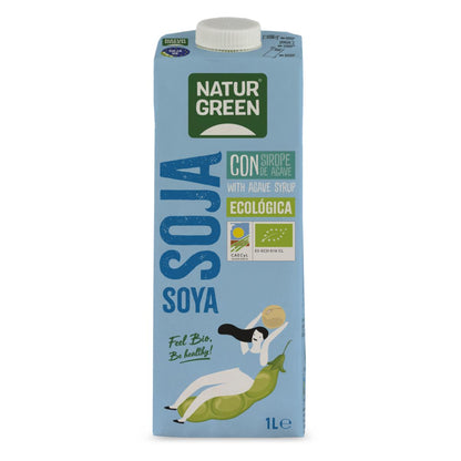Bebida de soja com xarope de agave NaturGreen 1 L
