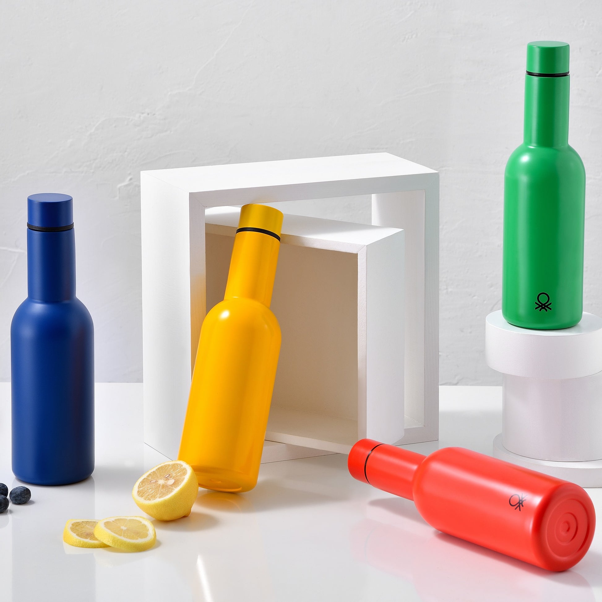 Botella De Agua 550ml Acero Inoxidable Amarilla Casa Benetton_4