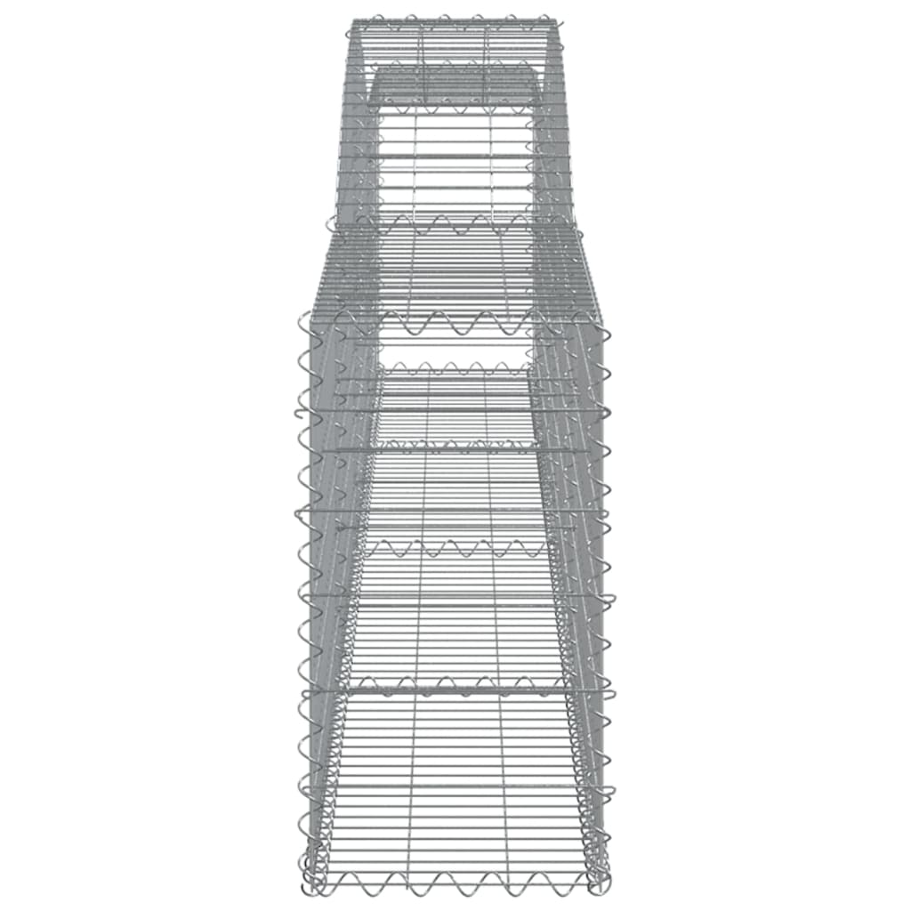 Cestas De Gaviones 10 Uds Forma De Arco Hierro 400x30x60/80 Cm_4