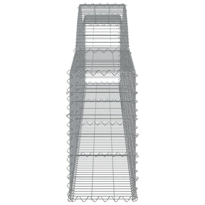Cestas De Gaviones 10 Uds Forma De Arco Hierro 400x30x60/80 Cm_4