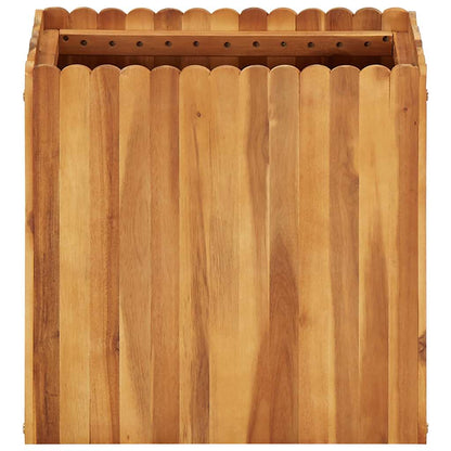 Arriate De Madera Maciza De Acacia 50x30x50 Cm_0