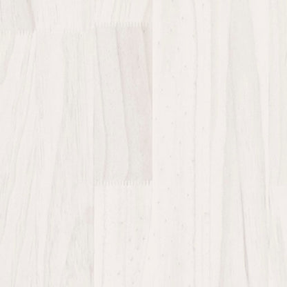 Mesita De Noche Madera Maciza De Pino Blanco 35,5x33,5x41,5 Cm_4