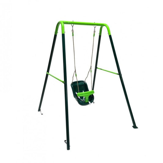 Columpio Individual Metalico Masgames Babol Con Asiento Bebe._0