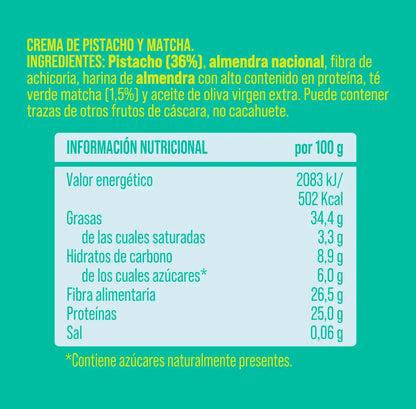 Pack crema de pistacho y matcha 4 uds The Nut Club 800g_1