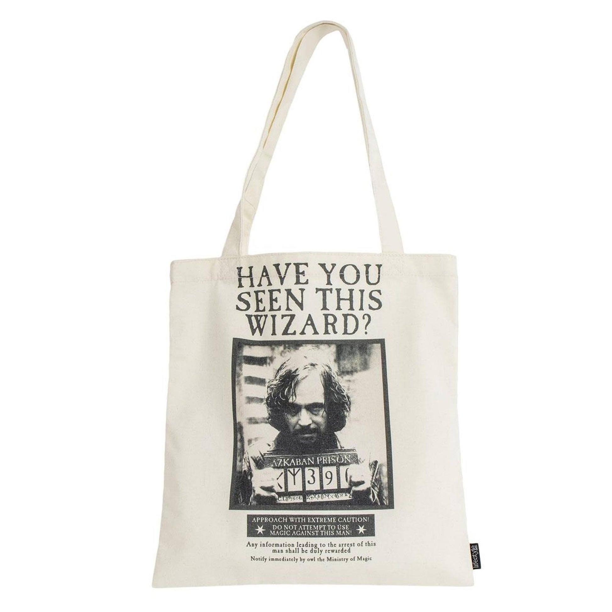Bolsa Shopping Harry Potter, Unisex Adulto, Blanco Y Negro_0