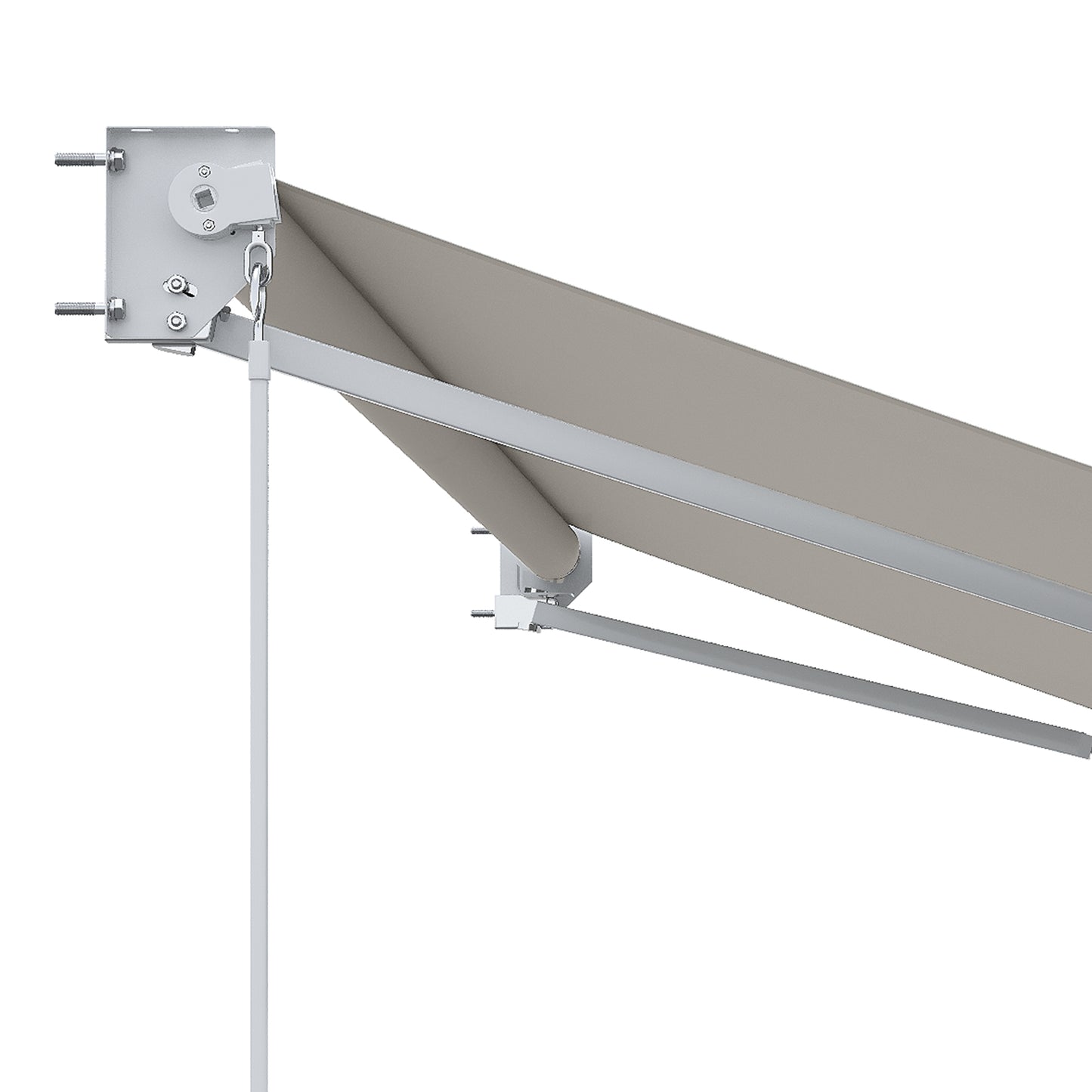 Outsunny Toldo Manual Retráctil Con Manivela 200x250 Cm Protección Solar Uv50+_4