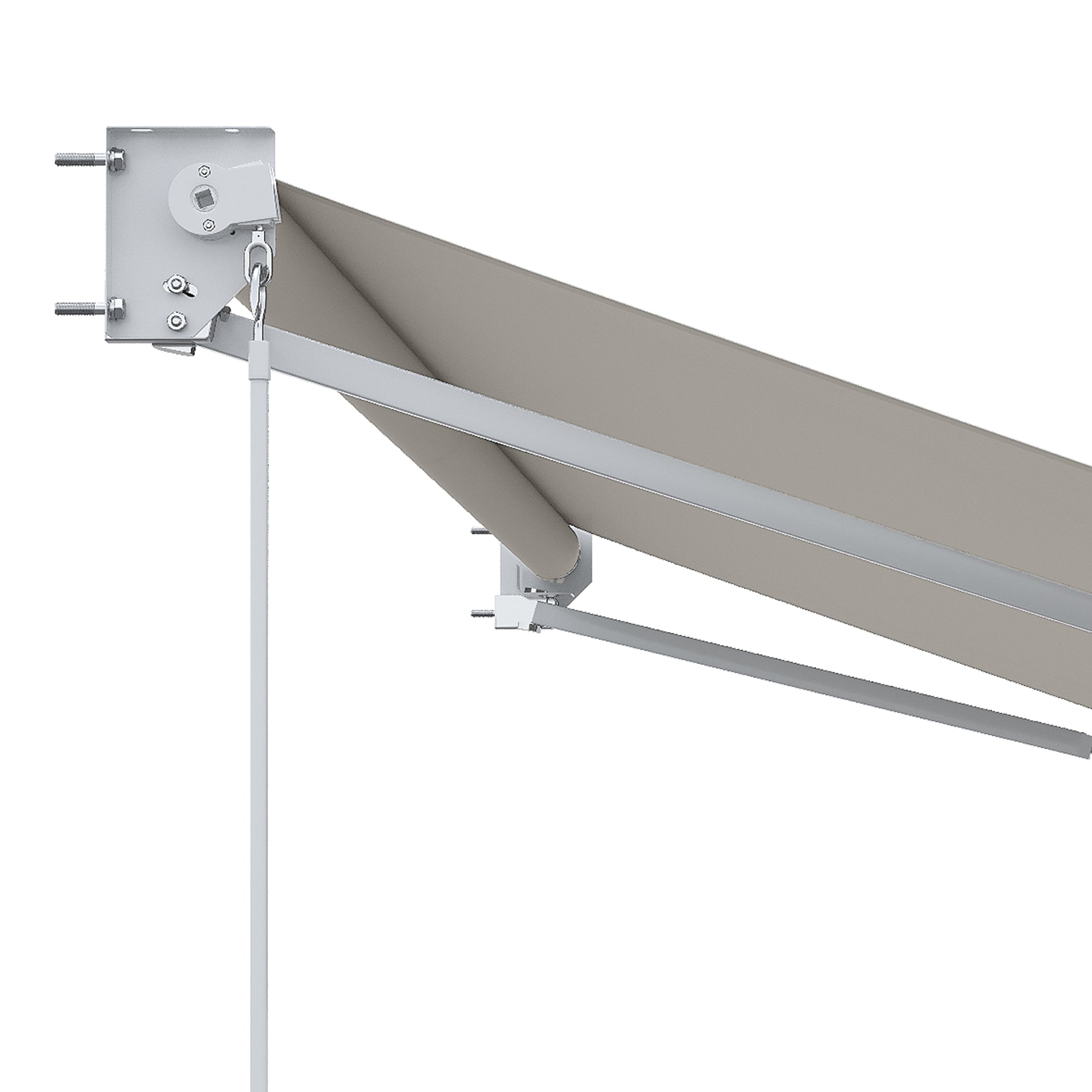 Outsunny Toldo Manual Retráctil Con Manivela 200x295 Cm Protección Solar Uv50+_4