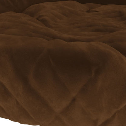 Cama Para Perros De Felpa Marrón 110x90x23 Cm / Vetonek_4