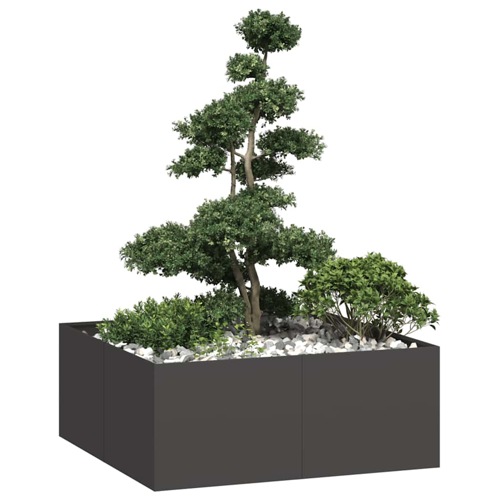 Jardinera Acero Negro 100x100x40 Cm_1