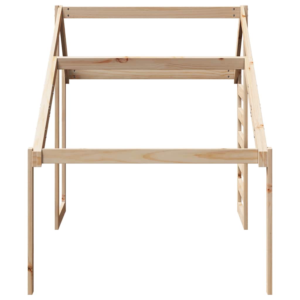 Techo De Cama Infantil Madera Maciza Pino 188x82x113 Cm_4