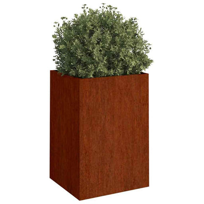 Jardinera De Acero Corten 52x48x75 Cm_2